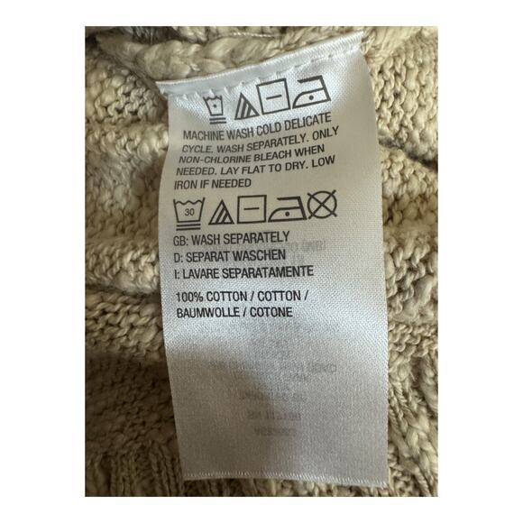 Belle Beach By Kim Gravel Crewneck Beach Sweater Sand Dune Medium NWOT - Picture 12 of 13